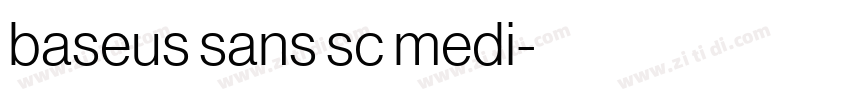 baseus sans sc medi字体转换